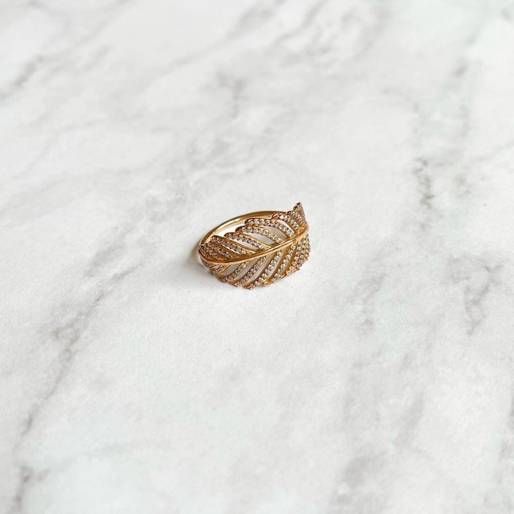 Pandora Leaf Rose Gold Ring